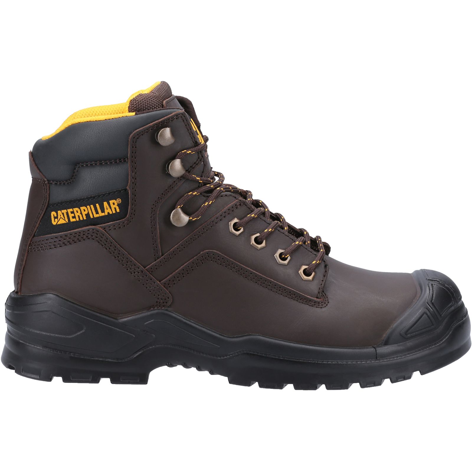 Men's Caterpillar Striver Bump Steel Toe S3 Src Work Boots Brown Ireland ZEXH50126